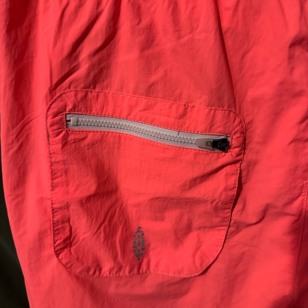 Free People Neon Orange Track Pants - Picture 2 of 3